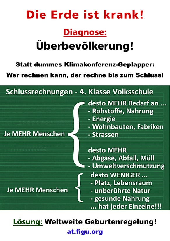 Rückseite des Plakatmaterials zur Kundgebung 2019
